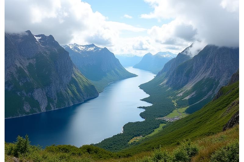 Spektakulært norsk landskap